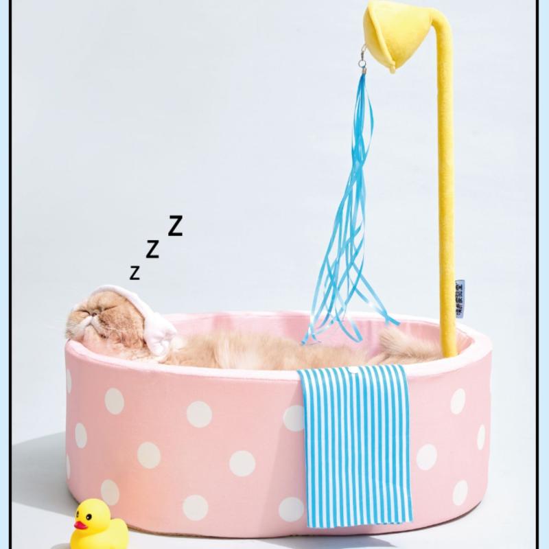 

Ванна для домашних животных осенью и зимой теплое гнездо для кошек и собак глубокая спальная кровать забавные игрушки для кошек