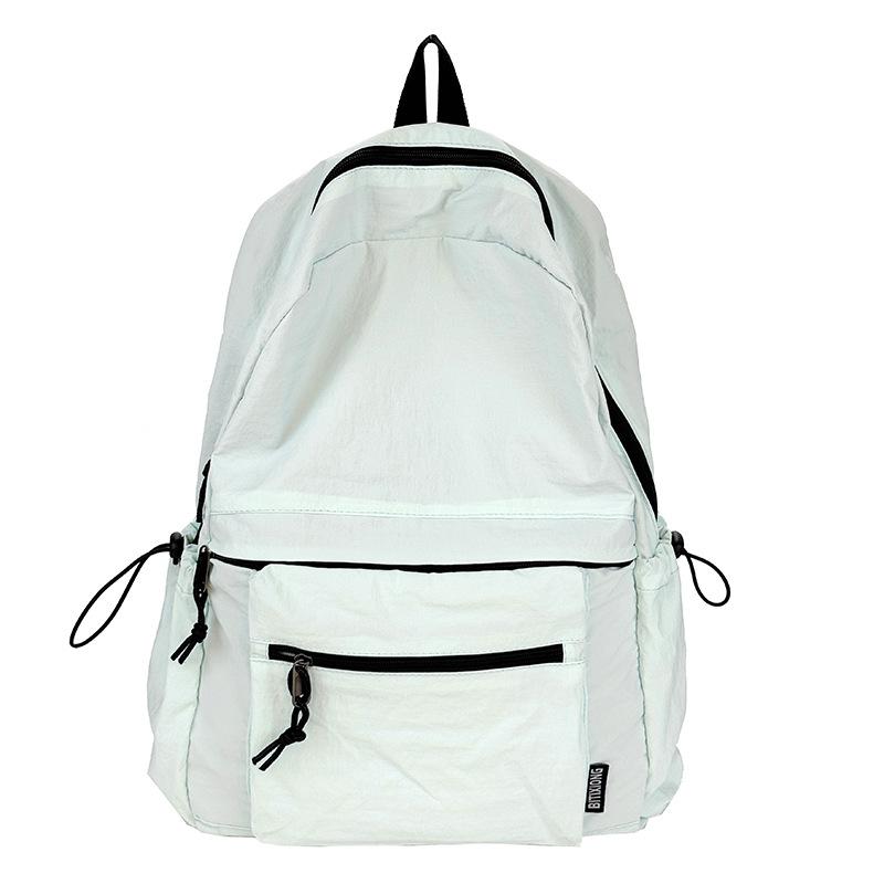 Schoolbag Japanese ins color matching schoolbag for female junior and high school students, large-capacity backpack, pleated sense, lightweight 