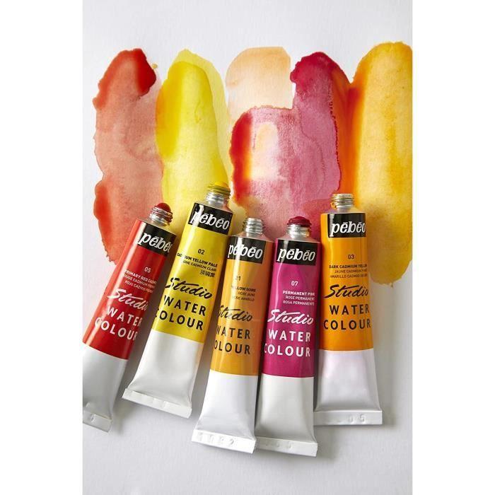 Akvarellfärg - PEBEO - 24 tuber 12ML - Blandade färger - Blandad - Vuxen