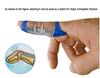 Durchstichfester Fingerling: Sportmanschette Schiene Bandage für Anti-Verstauchungs-Fingerschutz
