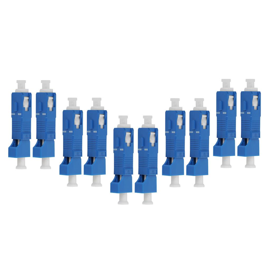 10 Pcs Fiber Optic Adaptor SC Male To LC Female Single Mode Fiber Optic Hybrid Optical Adaptor Converter