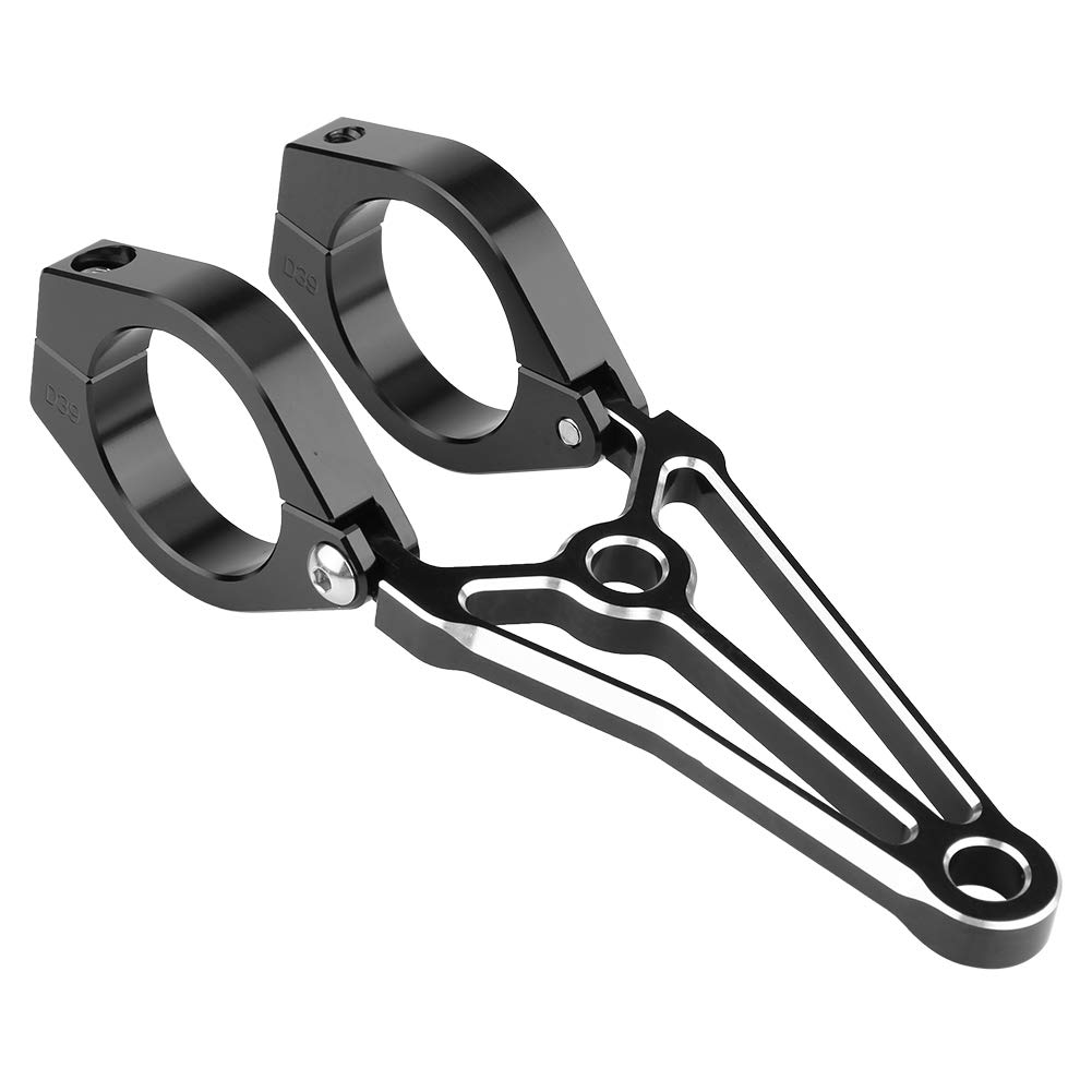 Qiilu Motorcycle Bike Headlight Mount Bracket [1 Pair Set] 1.6 Inches (41 Mm) CNC