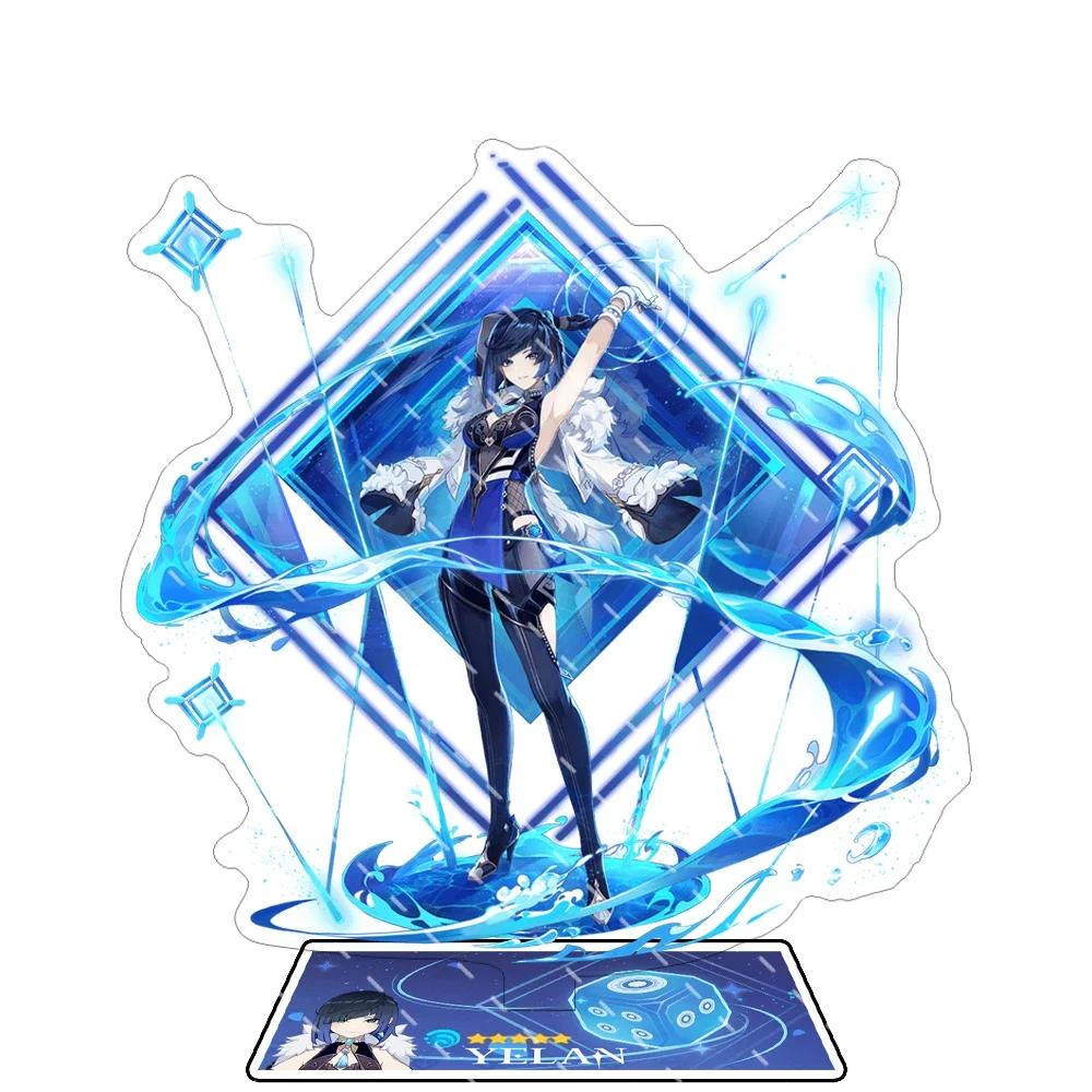 Anime Figure Impact Wanderer Nahida Cyno Yelan Acrylic Stand Model Plate Desk Decor Standing Sign Fans Gift