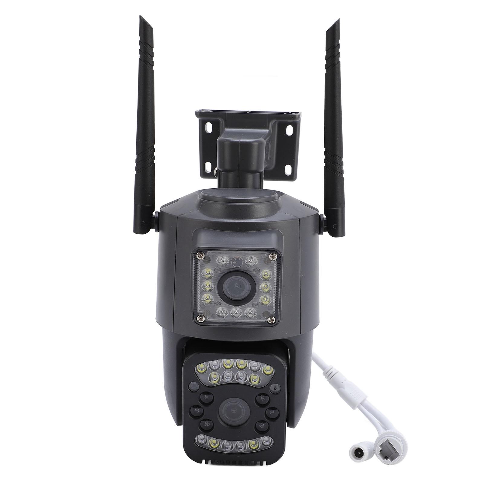 

Dual Lens Security Camera 4MP 2 Way Intercom HD Image WiFi Outdoor Camera for Courtyard Pond Farm
