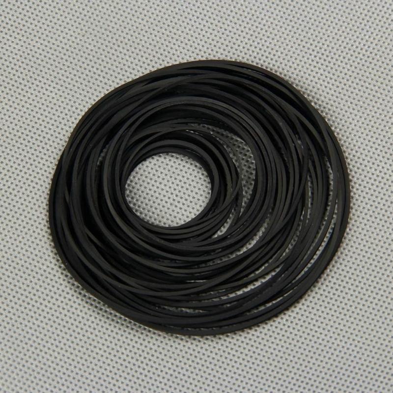 120Pcs High Elasticity Rubber Belts Universal 26 120mm for Cassette Tape Machine Repair Assorted 1mm Thickness