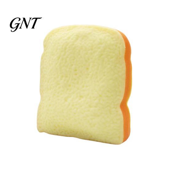 Sliced Bread Sensory Toy 1/2Pcs Simulated Toast Stress Relief Toy, Squeeze Soft Stretchy Fake Food Fidget for Kids Teens Adults Desk