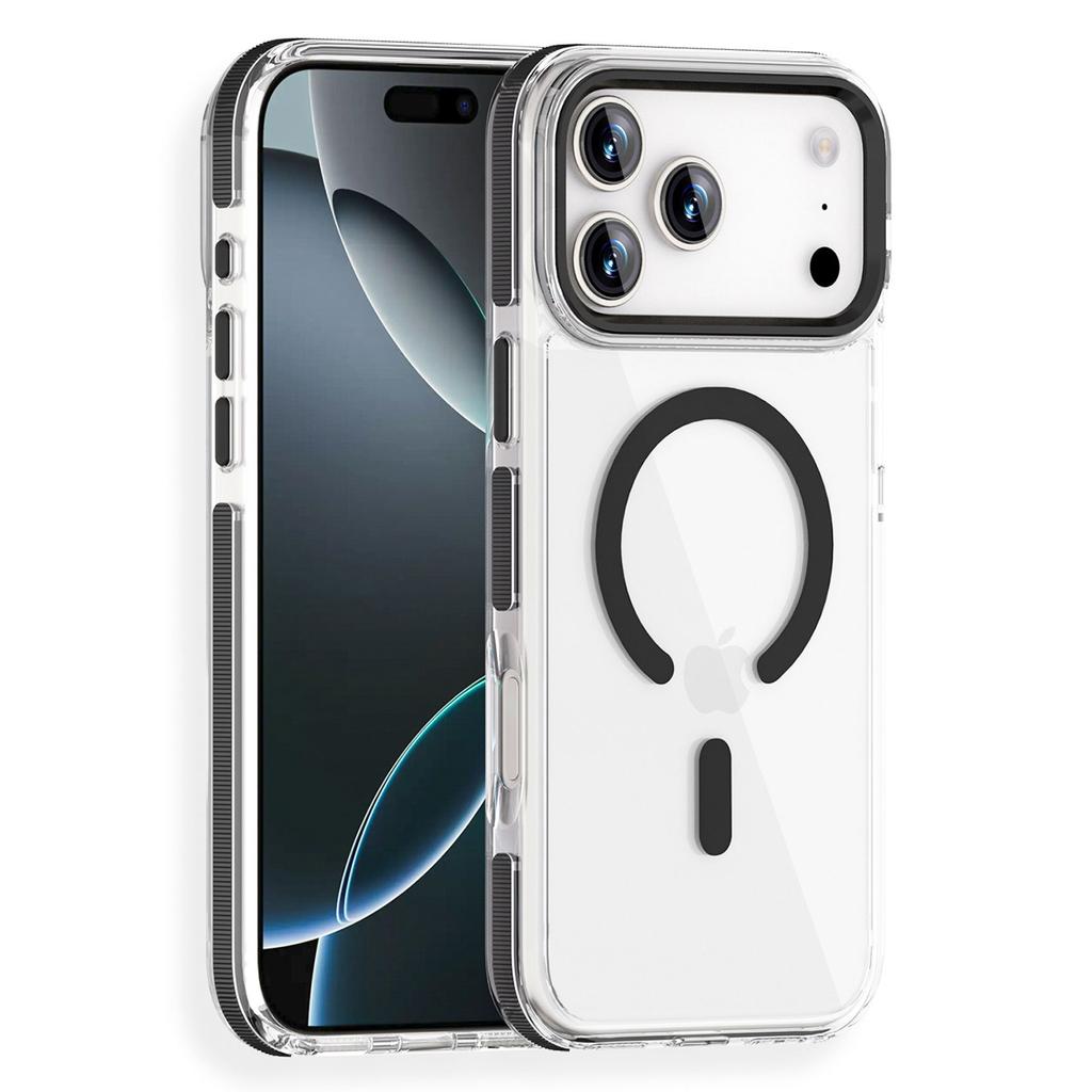 Applicable to Apple 11promax mobile phone case, acrylic magnetic anti-drop transparent iPhone11 case.