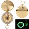 Outdoor Metal Luminous Pocket Watch Compass Copper Flip Cover for Climbing Hiking Campingcompass