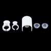 Beauty Plastic Makeup Tool Kit White Hand Held Eyelash Glue Holders Ink Cup Rings Eyelash Extension Tool Eyelash Pallet