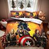 Iron Man Captain America Duvet Cover Pillowcase,BoyGirl Bedroom Decoration Bedding Set Children-Gift Single Double Large Size