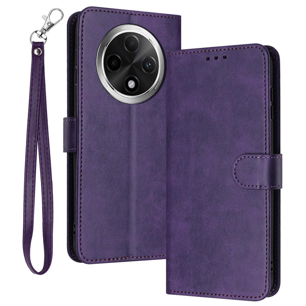 For Oppo A2 Pro 5G/A3 Pro (China) 5G Case Calf Texture PU Leather Stand Wallet Phone Cover