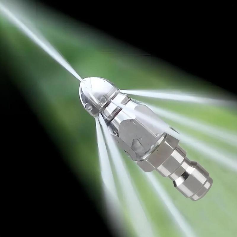 Corrosion Resistant Heavy Duty Drain Jetter Nozzle for High Pressure Washers 4000PSI Capable Lightweight Ergonomic Design