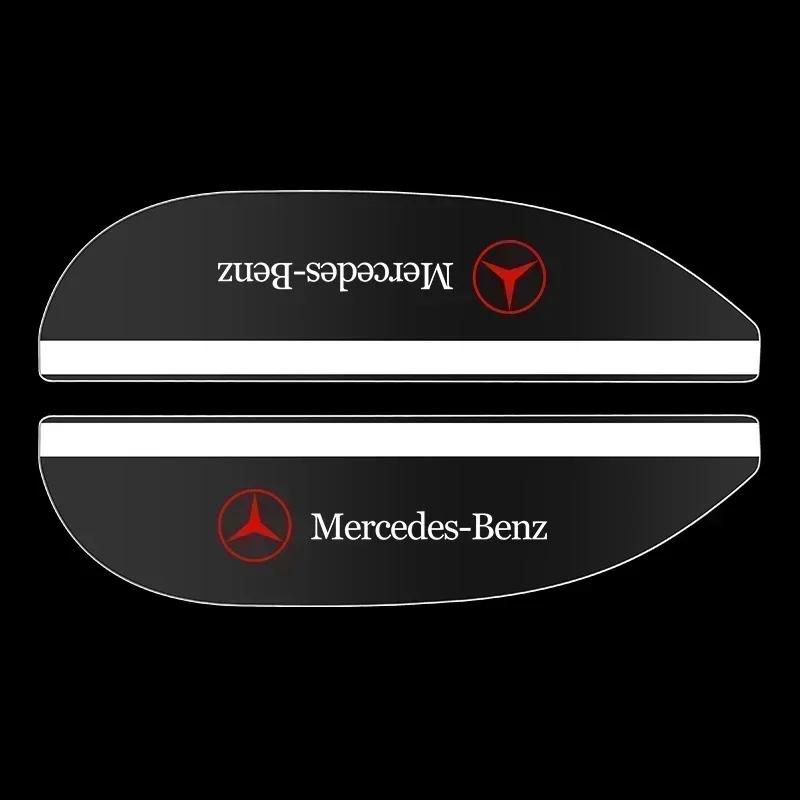 

2PCS For Mercedes benz A B R G Class GLK GLA w204 W251 W463 Car Rearview Mirror Rain Eyebrow Transparent Sun Visor Shade Cover