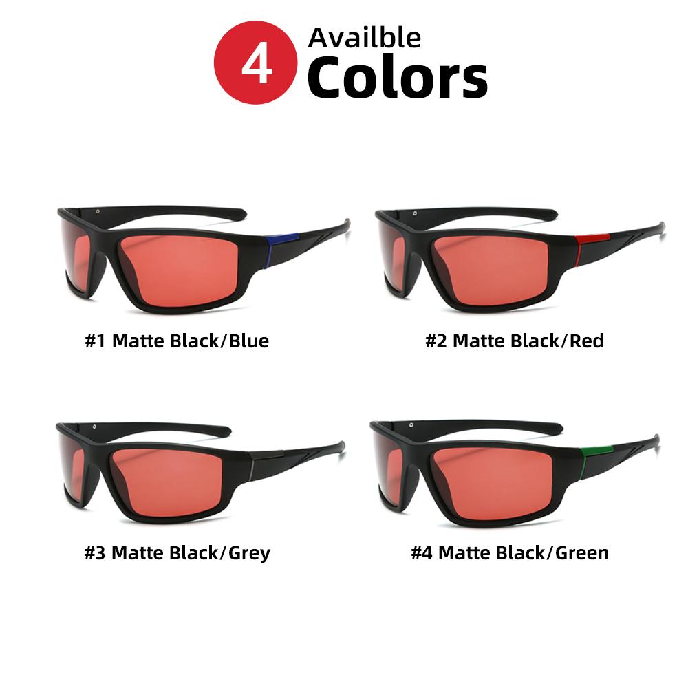 VIVIBEE Fishing Sunglasses Red Polarized Men TAC Homomorphic Angling Goggles Women Sports Outdoor Shades 7
