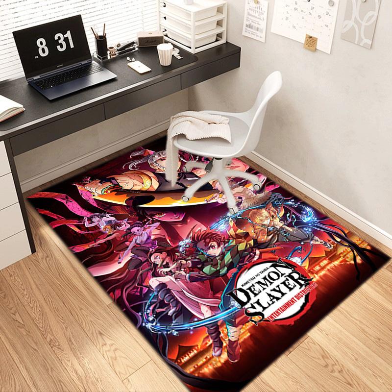 Japanese Manga Artist Koyoharu Gotouge's Demon Slayer Carpets, Home Decor, Non-slip Door Mats, Hallway Seat Mats, Outdoor Picnic Mats, Rugs H29