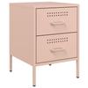 Nightstands 2 pcs Pink 36 x 39 x 50.5 cm Steel