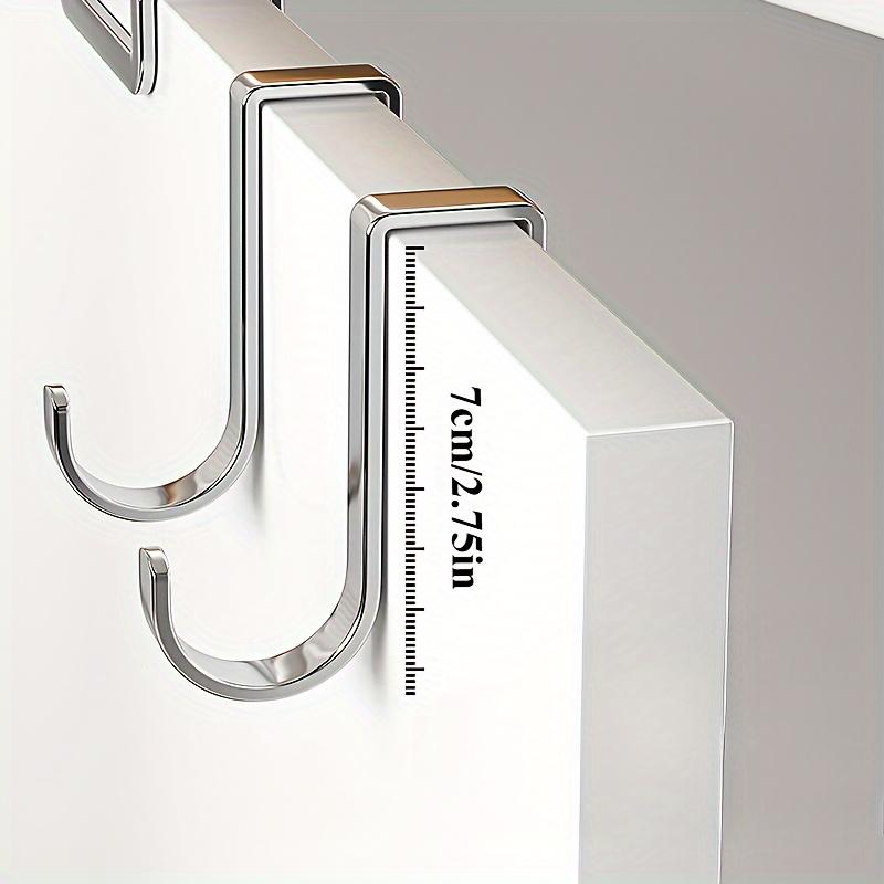 Edelstahlhaken Doppelter S-Haken Küche Badezimmer Schranktür Rückseite Typ Mantel Handtuch Aufbewahrung Aufhänger