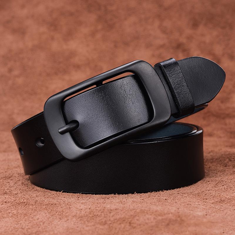Women'S Leather Belt Cowhide Belt Casual Pants Belt
