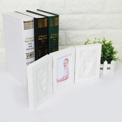 Amprente de mâini și urme de picioare pentru bebeluși nou-născut Rama foto cu kit de argilă Bebeluș băiețel Fete Suveniruri Jucării Cadouri Produse pentru bebeluși Decor acasă