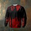 Men's Halloween Printed Neck Long Sleeve Sweatshirt for Casual Daily Wear