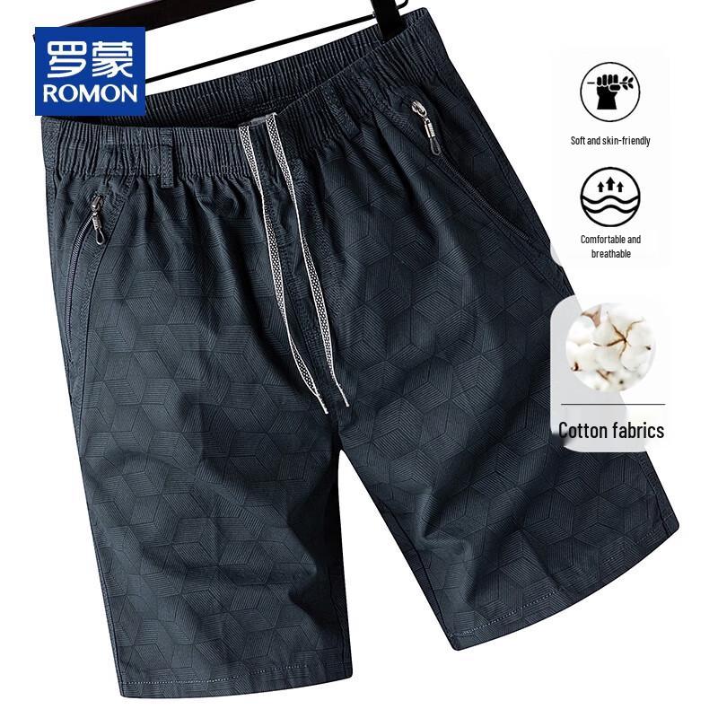 Romon Men s Cotton Beach & Casual Shorts XXL