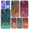 Luxury Phone Case For iPhone 16 15 14 11 Pro Max 13 12 XS X XR 7 8 Plus Shockproof Black Genshin Impact Logo Cover Funda