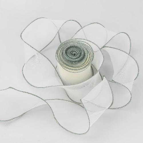 Yards Fishtail Organza Ribbon Crafts Bow Polyester Silk Satin Ribbons 4cm Shiny Silk Ribbons for Decorating Weddings