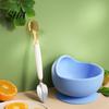 Fruit Scraper Spoon Double Head Baby Spoon, Silicone Feeding with Serrated Stainless Spoons Steel Scraper, Hygienic Infant Tool, for Puree Safe