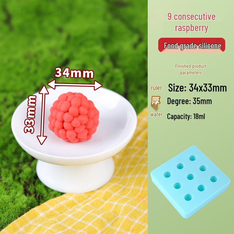 3D Mini Fruit Popsicle Mold - Mango, Peach, Lychee, Strawberry, Cantaloupe, Orange