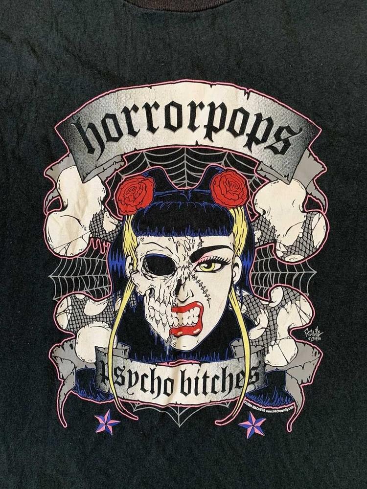 vintage Horrorpops psycho bitches punk danish band t shirt S345 Unisex T-Shirt S