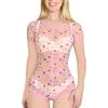 [LittleForBig] Erwachsenen-Romper Netz-Pyjama [Kaninchen Mond Stern Muster] Body 3XL