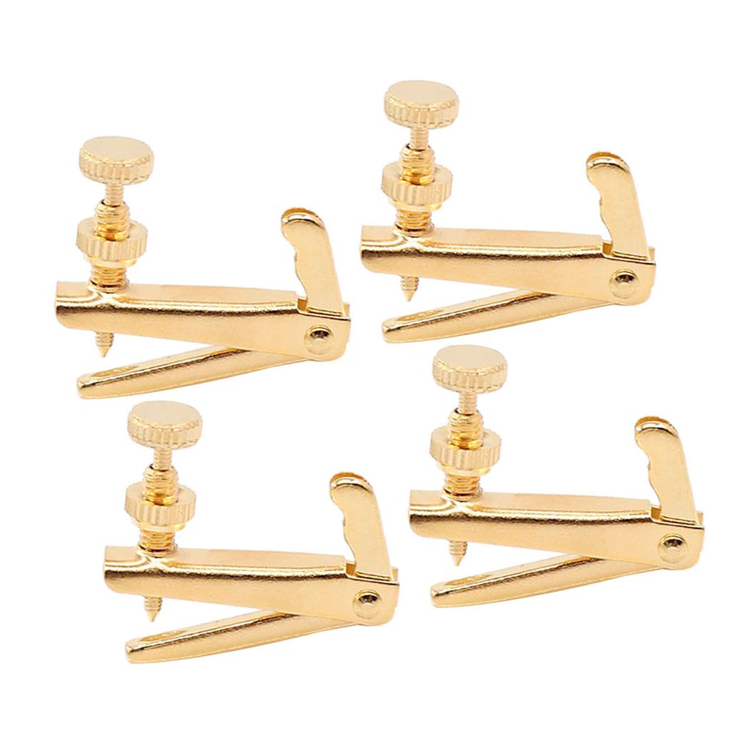 4 PCS Violin Fine Tuners for 4 4 3 4 Violin Alloy String Adjuster Anti Rust Violin Parts