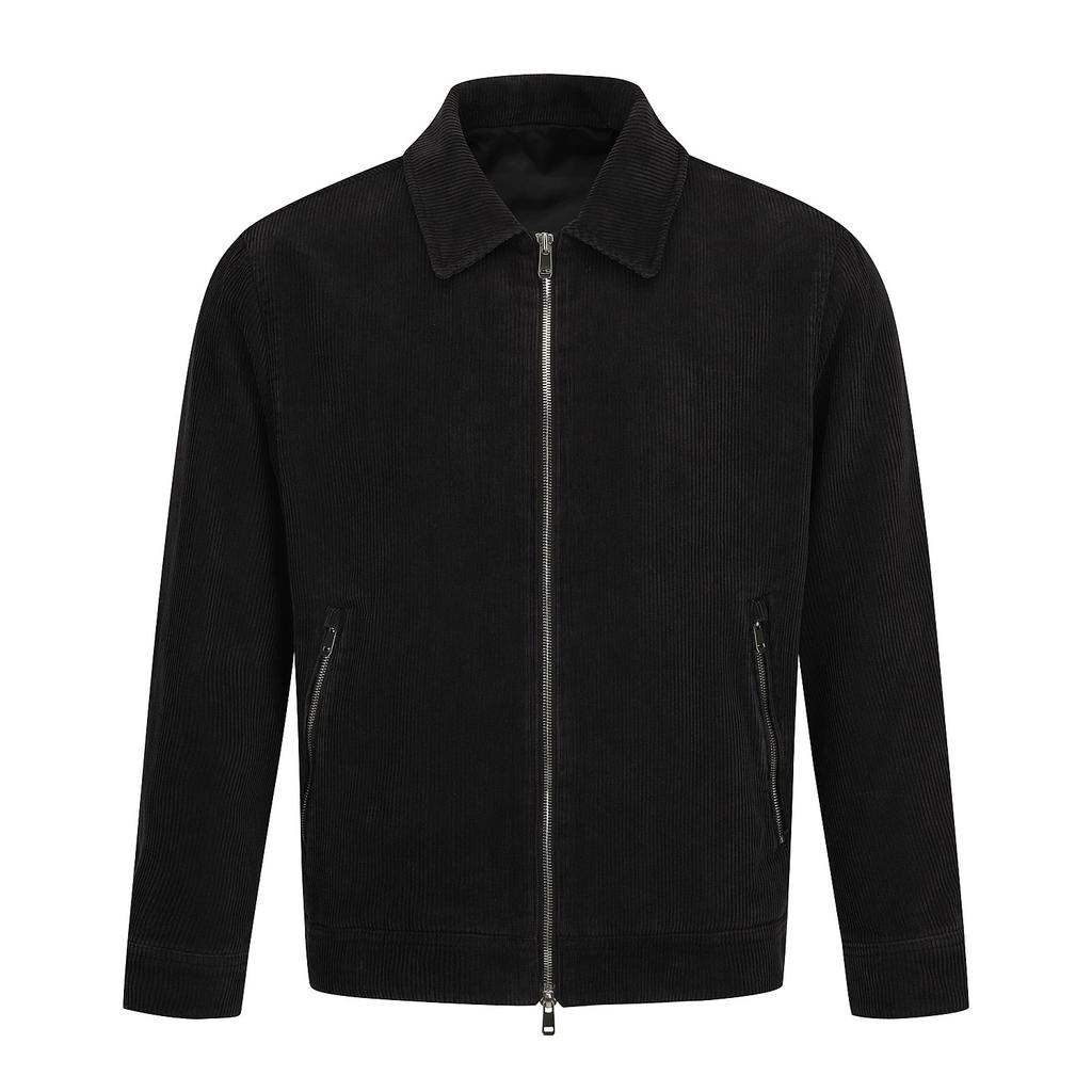 Ferraromilano Autumn Corduroy Washed Jumper Charcoal (Am0Fojb35238)