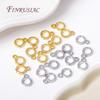 18K Gold Plated Round Shape Pendant Bail Accessories, Spacer Beads Charms Connector DIY Jewelry Making Supplies