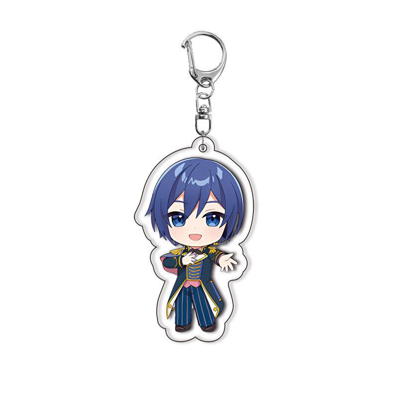 World Project Acrylic Keychain Game Related Products Girl Gift Key Rings Souvenir Cute Pendant