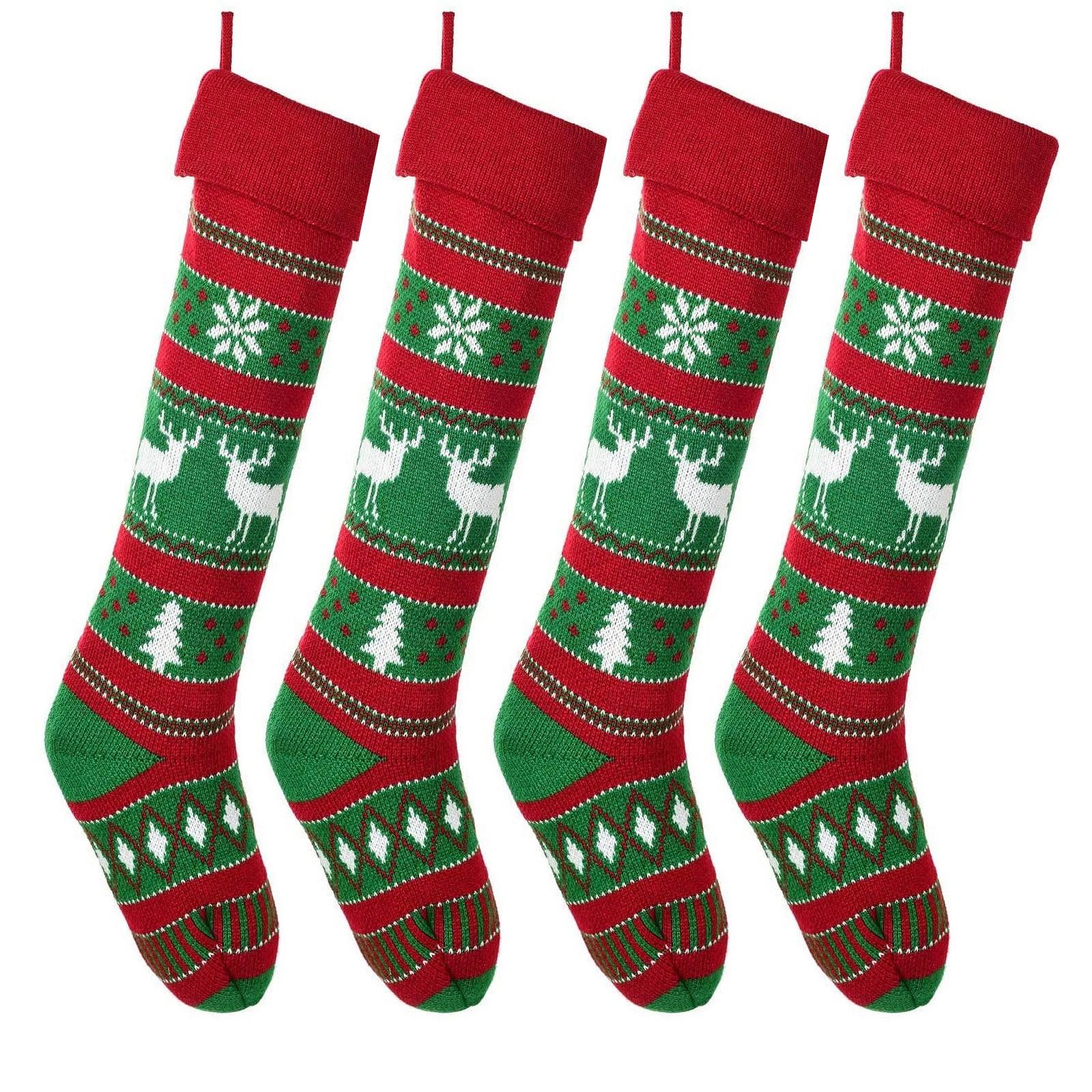 

Рождественский чулок, конфетный носок, сумка, рождественская елка, подвесной декор, подарок красный