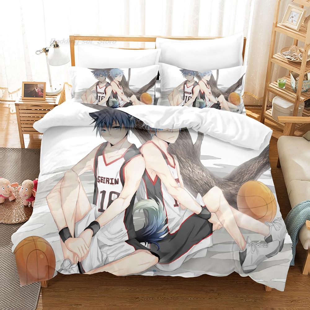 New 3D Print Cartoon Kuroko's Basketball Bedding Set Single Twin Full Queen King Size Bed Set Adult Kid Bedroom Duvet Cover Sets