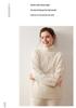 2025 Women's High-Neck Cable Knit Cashmere Sweater - Loose, Versatile Half-Zip Jumper for Autumn/Winter