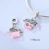 Copper Golden Charm Easter Eggs Bead Firefly Butterfly Bow Pendants Original Accessories Bracelets Diy Jewelry Gift