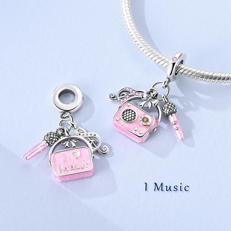 Copper Golden Charm Easter Eggs Bead Firefly Butterfly Bow Pendants Original Accessories Bracelets Diy Jewelry Gift