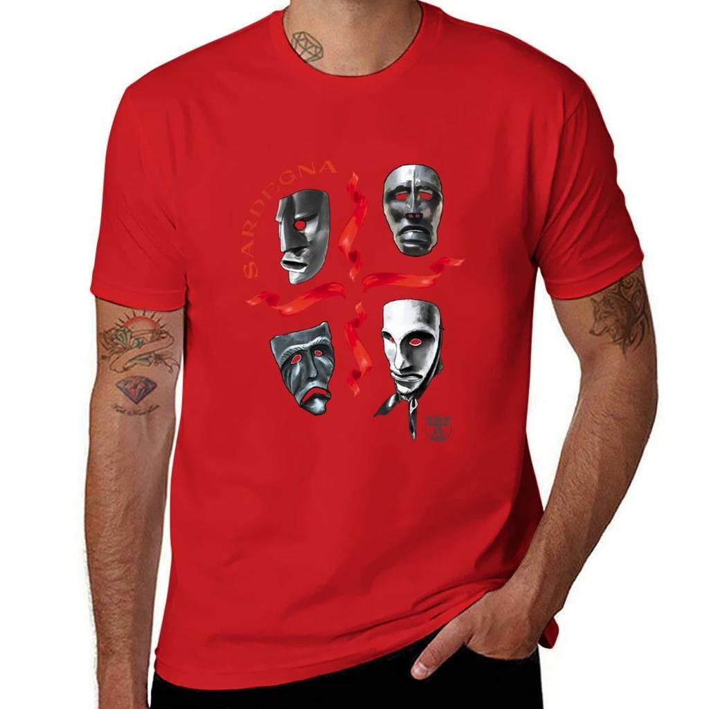 Sardegna Bandiera della Sardegna Sardegna Bandiera 4MM T-shirt ragazzi bianchi oversize Camicetta stampa animale per ragazzi magliette da allenamento uomo
