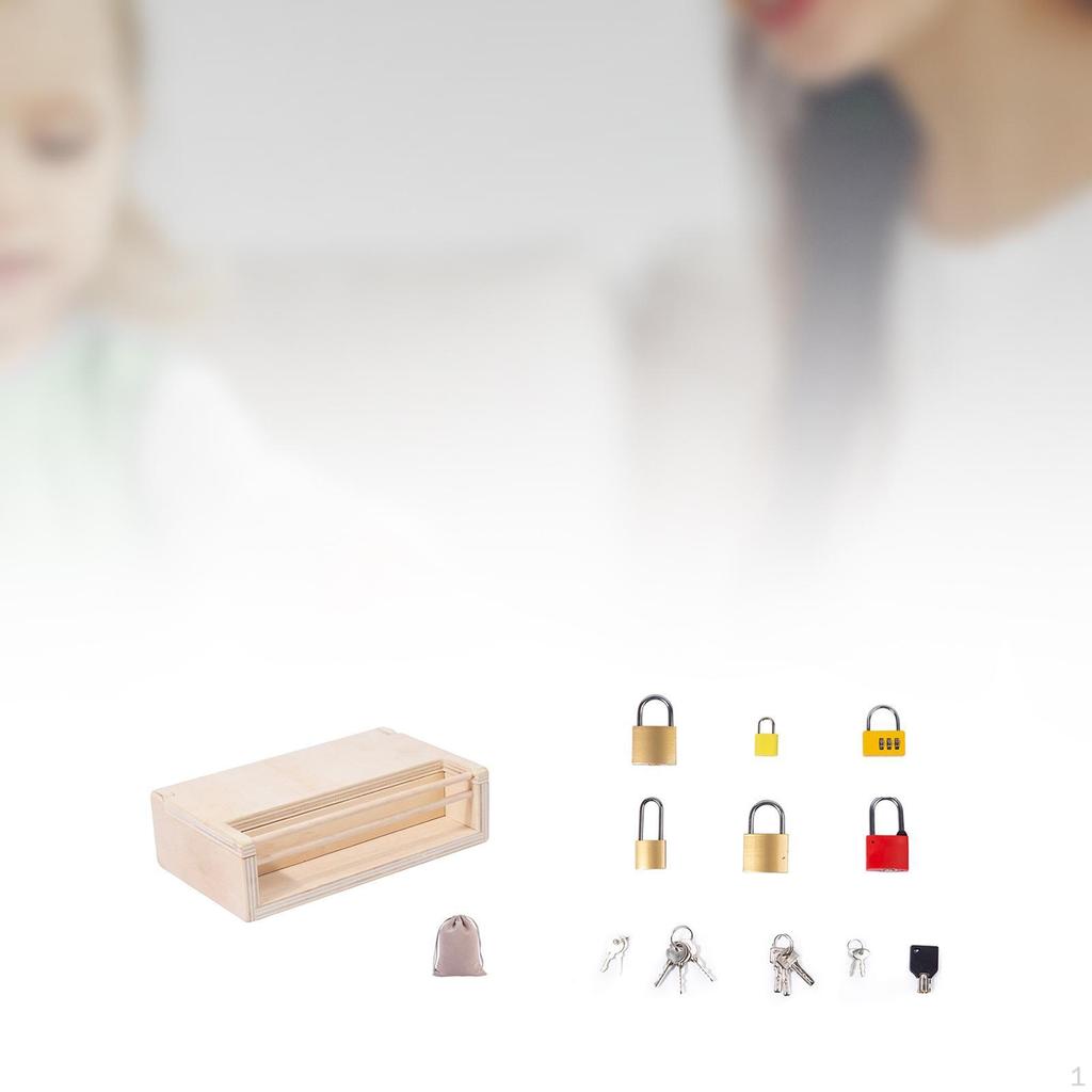 Montessori Lock and Key Toy Set,Preschool Learning Educationl Toys Educational for Children