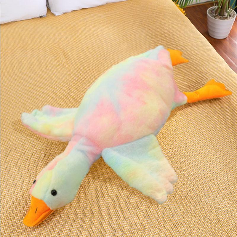 50-190cm White Hug Stuffed Animal Duck Kawaii Large 7 Colors Giant Goose Plush Toy Sleeping Pillow Big Christmas Gift for Friend