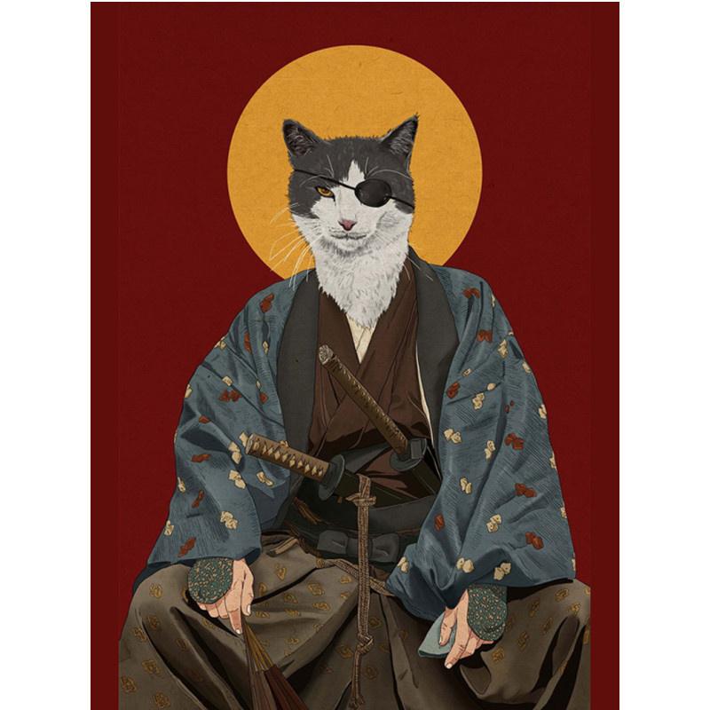 5D DIY Diamond Painting Animal Kingdom Cat Diamond Embroidery Cross Stitch Kit Full Rhinestone Mosaic Home Decor