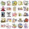 50PCS Cute Cartoon English Pun Stickers for Laptops, Tablets, and Phone Cases