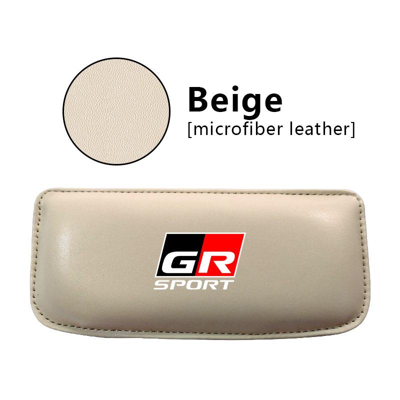 Leather Knee Pad Car Interior Pillow Comfortable Elastic Cushion for Toyota GR RAV4 Prius CHR Camry TRD GT86 Corolla Yaris Auris