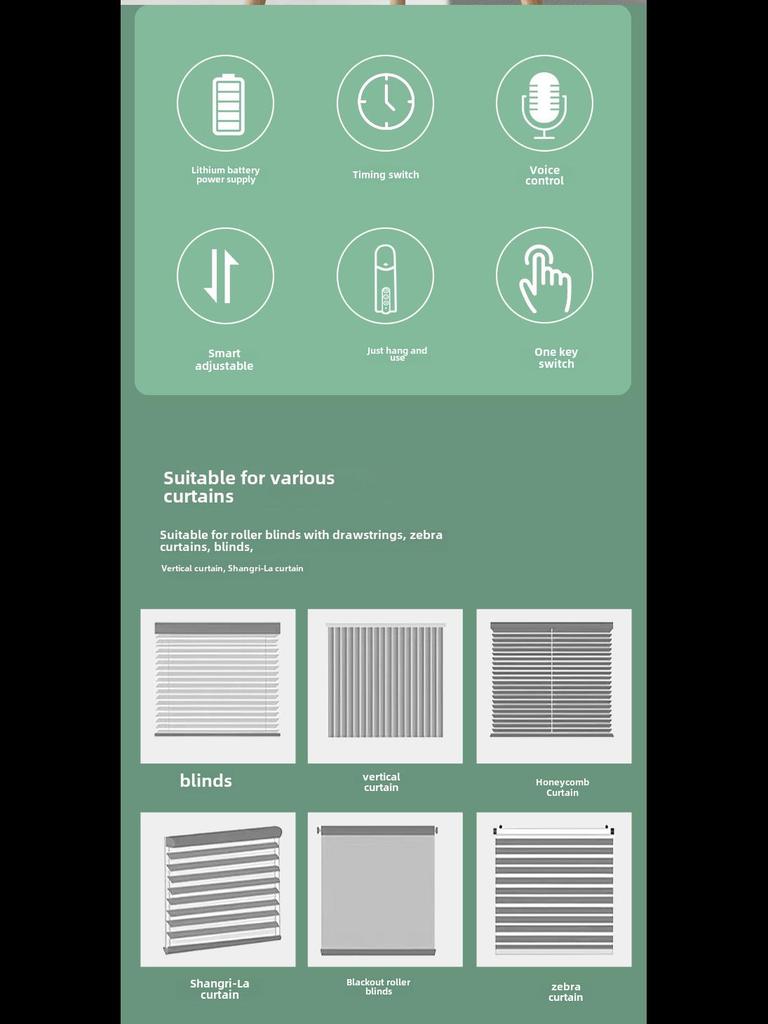 Motor inteligent pentru rulouri Tuya cu telecomandă controlată vocal pentru jaluzele electrice
