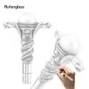 Golden Resin Double Snake Head Cobra Walking Cane Fashion Decorative Steel Stick Gentleman Elegant Cosplay Cane Crosier 94cm