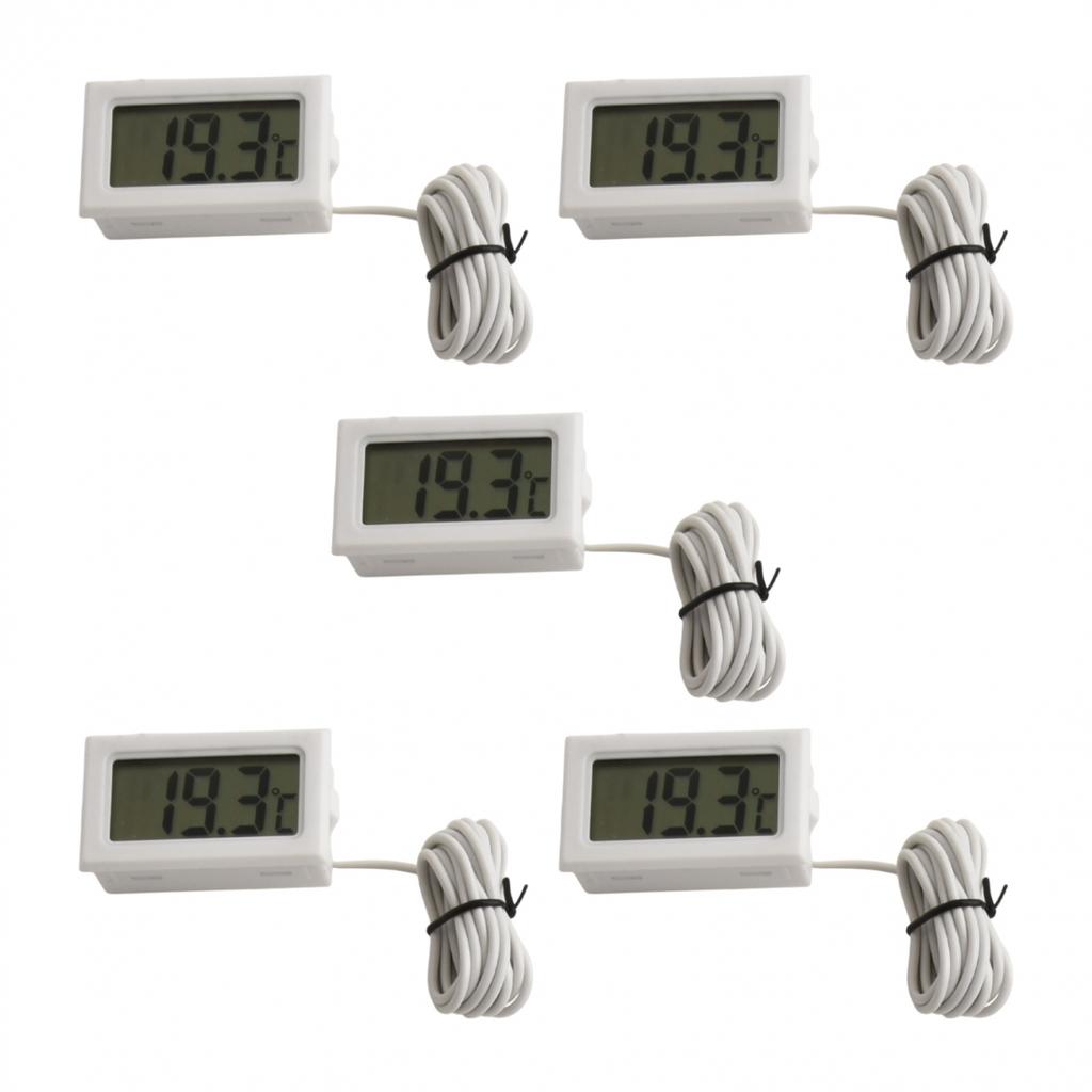 Waterproof Digital Thermometer 5PCS Set for Reliable Temperature Measurement