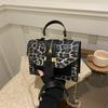Fashionable Small Square Bag With Leopard Print Design For Women Ideal For Commuting